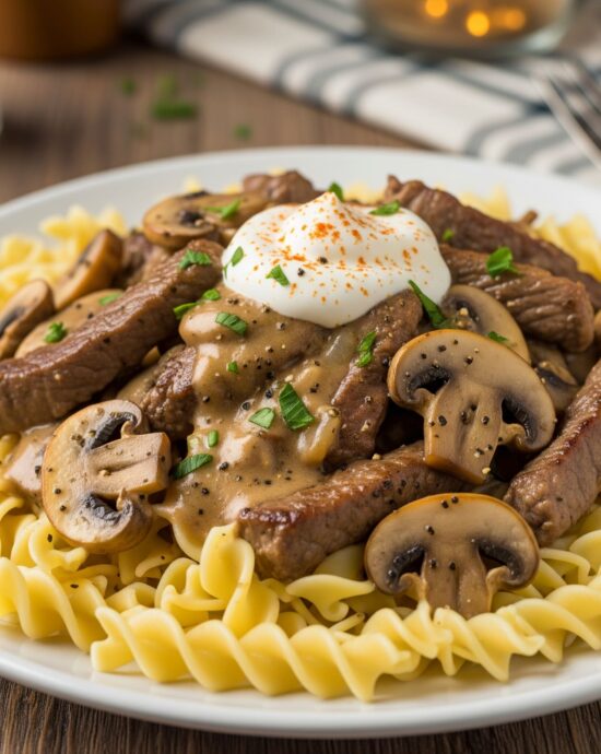 Beef Stroganoff