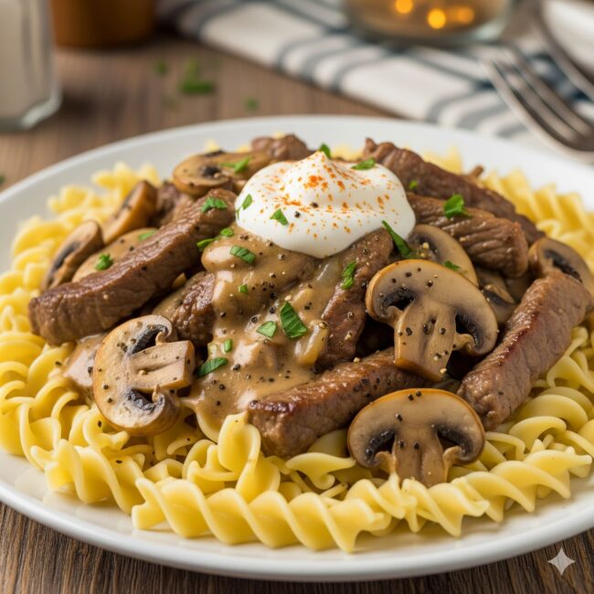 Beef Stroganoff