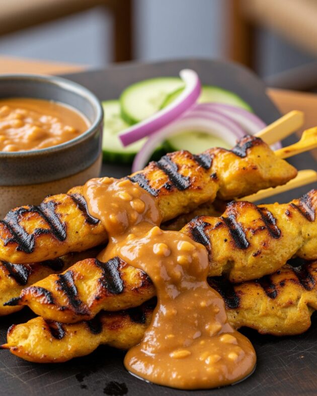 Chicken Satay with Peanut Sauce